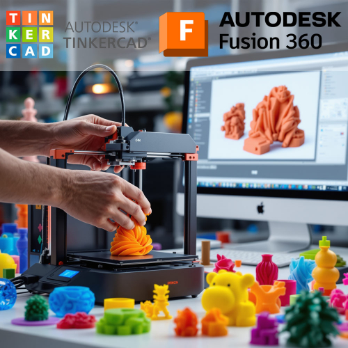 3D tlač a modelovanie - od nápadu k hotovému výtlačku pre začiatočníkov, Ultimaker Cura, Autodesk Tinkercad a Fusion 360